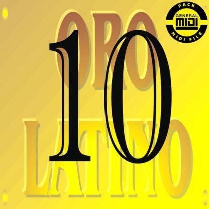 ORO LATINO 10 - Pack 8 MIDI FILE - General Midi - Backing Tracks Immediate Download