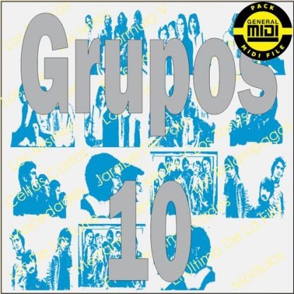 GRUPOS ESPAÑOLES 10 - Pack 8 MIDI FILE - General Midi - Backing Tracks Immediate Download
