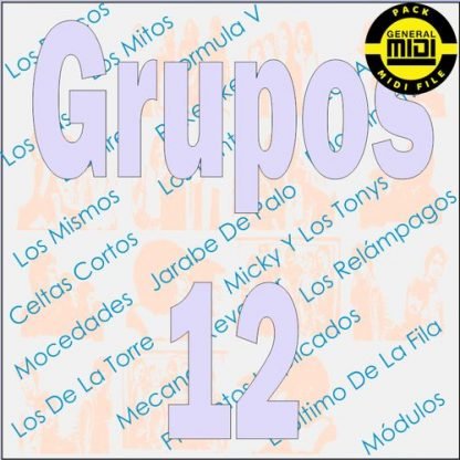 GRUPOS ESPAÑOLES 12 - Pack 8 MIDI FILE - General Midi - Backing Tracks Immediate Download