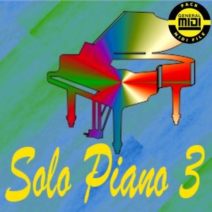 SÓLO PIANO 3 - Pack 8 MIDI FILE - General Midi - Backing Tracks Immediate Download